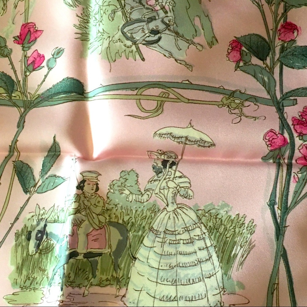 Hermès Silk scarf & box